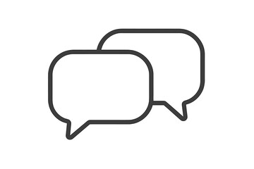 Speech bubble outline icon set for graphic design, web apps, adverts, cards, transparent background, vector cartoon illustration, communication, chat, message concept