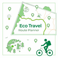 Eco travel route planner for sustainable tourism