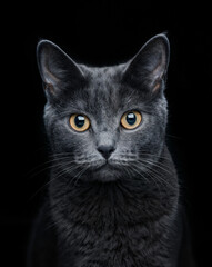 black and white cat