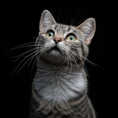 black and white cat