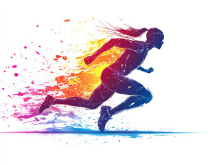 Sports Vitality Abstract Art Illustration