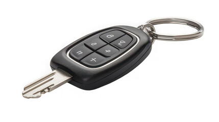 Modern car key with remote control for security and access