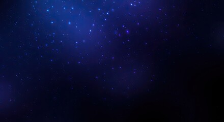 Dark Night Sky Filled with Countless Sparkling Stars and a Cosmic Ethereal Atmosphere
