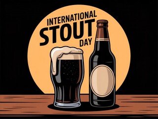 Celebrate international stout day with a frothy glass and a bottle of dark beer