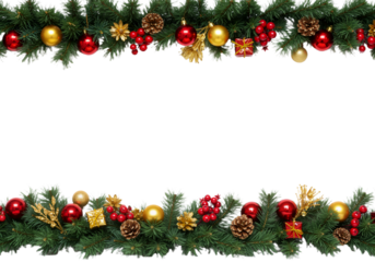 Festive Holiday Garland — Pine, Berries & Ornaments on White

Rich, textured, and full of seasonal charm — ideal for headers, invites, or holiday branding