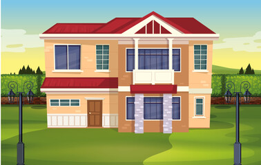 house illustration 