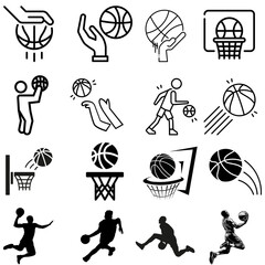 Fototapeta premium Basketball sport game play player hand dribbling hoop net score team competition athletic activity