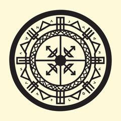 Leif Erikson Day vector illustration celebrating Viking exploration, Nordic heritage, and historical adventure with flat, bold, minimalist shapes perfect for festive designs.