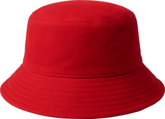 mockup red Bucket hat