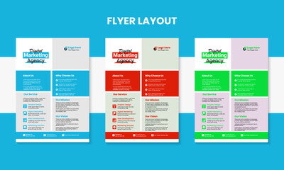 Modern Corporate Business Flyer | Company Promotion and Advertising Template