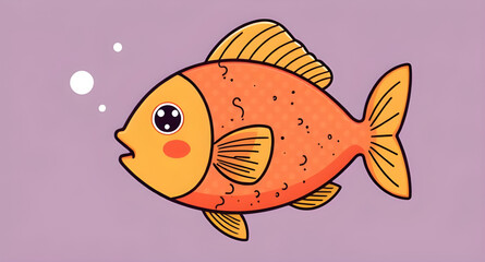 cartoon fish, kids illustration, fish vector, fish clipart, fish icon, fish sticker, fish mascot, cute fish, funny fish, silly fish, tropical fish, clownfish, goldfish, underwater cartoon, marine life