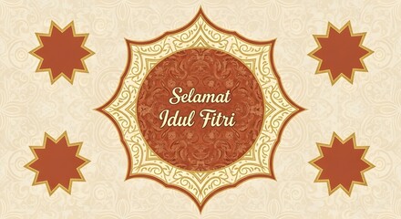 Celebrate Idul Fitri with this sophisticated elegant design