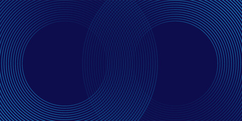 Modern Abstract blue background with glowing curved lines.