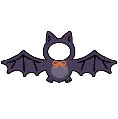 Halloween Bat Costume with Face Merge