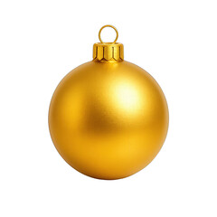 Elegant Gold Christmas Ornament with Glossy Finish and Hanging Top Loop