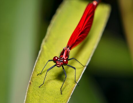 rote kleinlibelle frontal