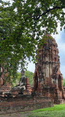 Wat Chaiwatthanaram in Ayutthaya, Thailand. Scenic ruins of the Buddhist temple in the ancient city.