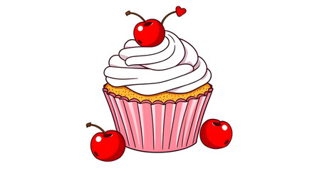 Cupcake art, Isolated cupcake, Delicious treat icon, Cupcake pictogram, Cupcake illustration, Cupcake template, Cupcake emblem, Confectionery silhouette, Cupcake label, Cupcake pattern, Cupcake logo, 