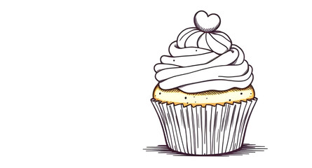 Minimal cupcake, Black cupcake, Simple dessert icon, Cupcake design, Baking symbol, Cupcake art, Isolated cupcake, Delicious treat icon, Cupcake pictogram, Cupcake illustration, Cupcake template, Cupc