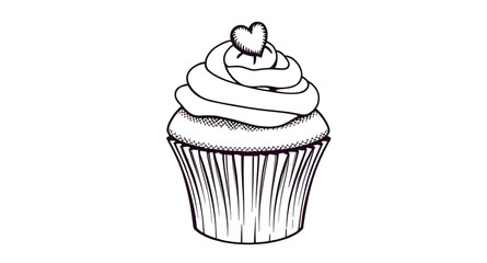 Cupcake graphic, Minimal cupcake, Black cupcake, Simple dessert icon, Cupcake design, Baking symbol, Cupcake art, Isolated cupcake, Delicious treat icon, Cupcake pictogram, Cupcake illustration, Cupca
