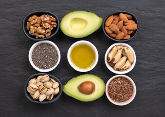 Food sources of healthy vegan fats that can lower cholesterol level  