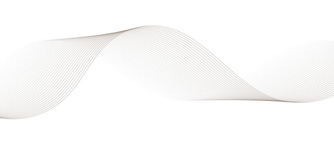 Abstract line wave background. Technology abstract lines on white background. Undulate Grey Wave Swirl, frequency sound wave, twisted curve lines with blend effect.