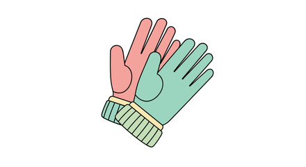 Obraz premium Warm winter gloves for keeping hands cozy and protected.