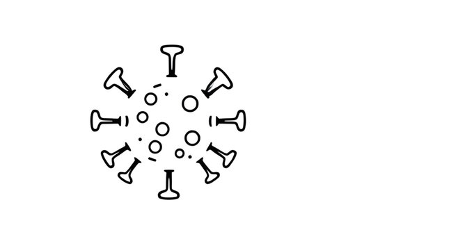 virus concept, infection awareness, contagious germ, viral structure, healthcare research art, pandemic design