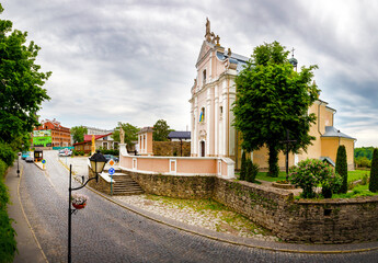 A beautiful Catholic church in Kamianets-Podilskyi.