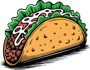 Taco Vector Art