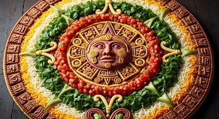 Obraz premium Taco Pizza Cultural Culinary Delight