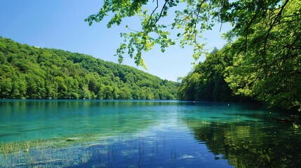 SereneLakeSurroundedbyForest