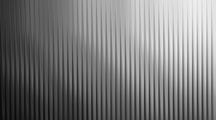 Obraz premium Monochrome abstract background with vertical ribbed texture and shadow