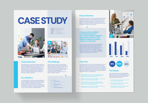 Modern Case Study Layout Template