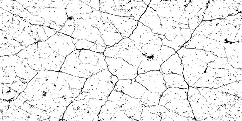 Old dry cracked earth texture pattern on a grunge concrete wall background