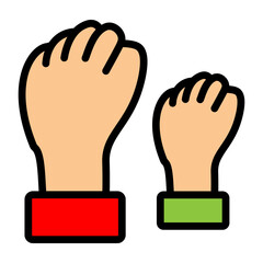 National Unity Vector Filled Icon Design