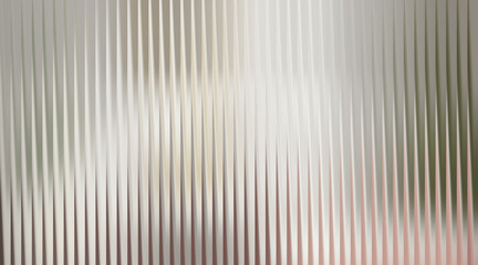 Fototapeta premium Metallic ribbed glass texture with subtle color reflections