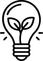 a-line-art-icon green  energy 