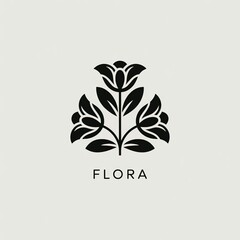 Abstract green vector tree icon with organic leaves, a natural logo symbol representing ecology, nature, and growth