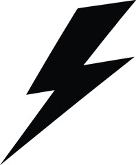 Lightning Bolt Isolated on Dark Background – Electric Energy Flash Effect