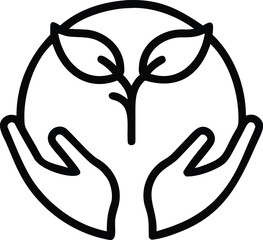 a-line-art-icon green  energy 