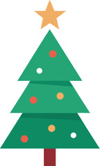 christmas tree vector illustration