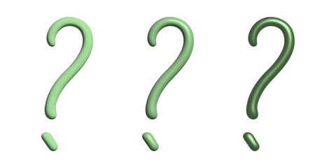3d question mark clipart Single element for design