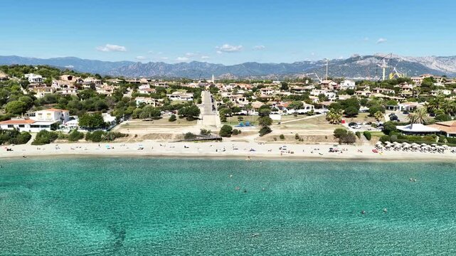 Video drone to Porto Frailis, Tortol&igrave;, Ogliastra, Nuoro, Sardinia, Italy