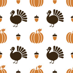 Festive thanksgiving illustration with autumn elements