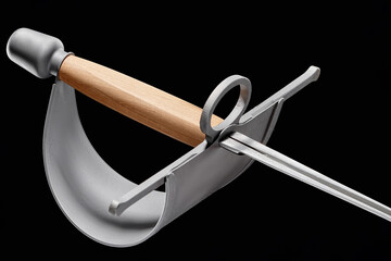 Old foil sword medieval weapon knight equipment