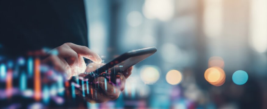 The Smartphone in a Financial Trading Environment with Data Visualization Overlays