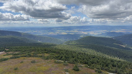 Mountain View from Observation Tower – Kralicki Snieznik Border, Poland–Czechia