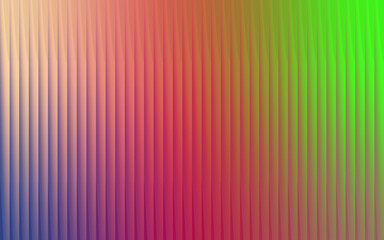 Vertical ribbed textured background with a vibrant gradient of pink red orange and green colors