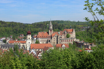 Obraz premium Hohenzollernschloss in Sigmaringen. Hohenzollern Castle in Sigmaringen
